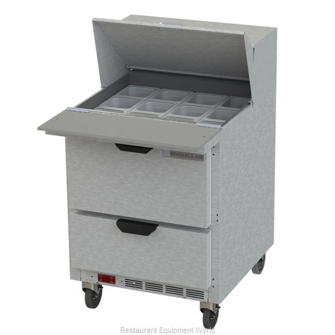 Beverage Air SPED27HC-12M-B Refrigerated Counter, Mega Top Sandwich / Salad Unit