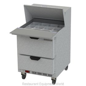 Beverage Air SPED27HC-12M-B Refrigerated Counter, Mega Top Sandwich / Salad Unit