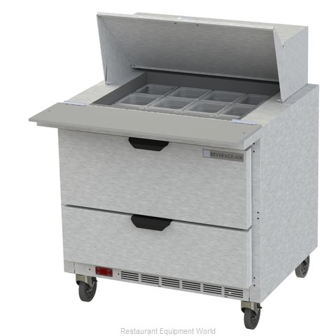 Beverage Air SPED36HC-12M-2 Refrigerated Counter, Mega Top Sandwich / Salad Unit