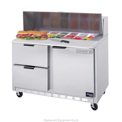 Beverage Air SPED48-08C-2 Refrigerated Counter, Sandwich / Salad Top