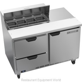Beverage Air SPED48HC-08-2 Refrigerated Counter, Sandwich / Salad Top