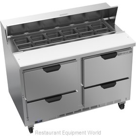 Beverage Air SPED48HC-12-4 Refrigerated Counter, Sandwich / Salad Top