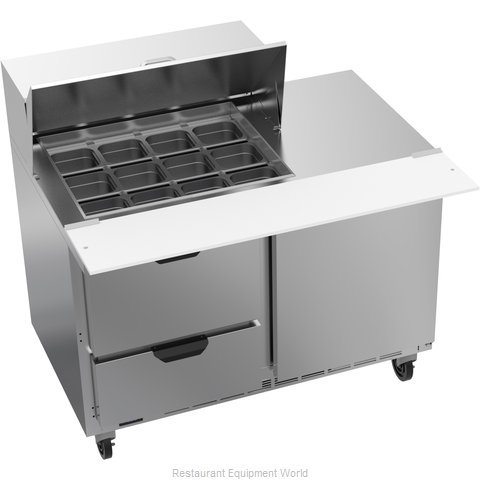 Beverage Air SPED48HC-12M-2 Refrigerated Counter, Mega Top Sandwich / Salad Unit