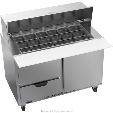 Beverage Air SPED48HC-18M-2 Refrigerated Counter, Mega Top Sandwich / Salad Unit (Magnified)