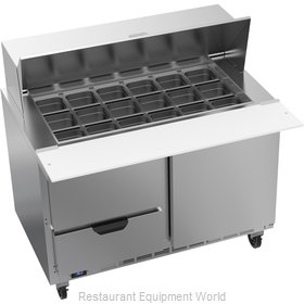Beverage Air SPED48HC-18M-2 Refrigerated Counter, Mega Top Sandwich / Salad Unit