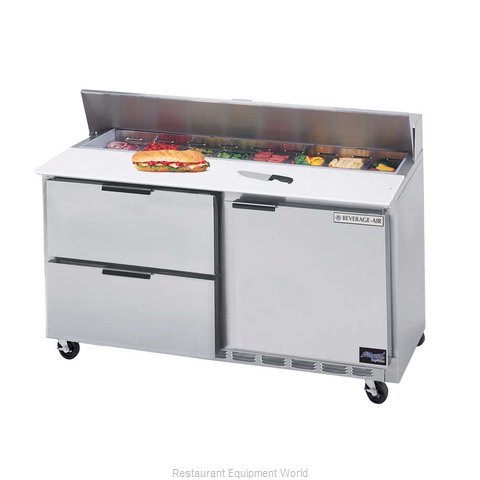 Beverage Air SPED60-16-2 Refrigerated Counter, Sandwich / Salad Top