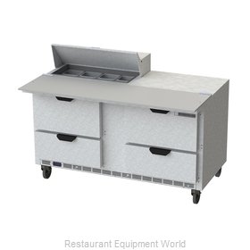 Beverage Air SPED60HC-08C-4 Refrigerated Counter, Sandwich / Salad Top