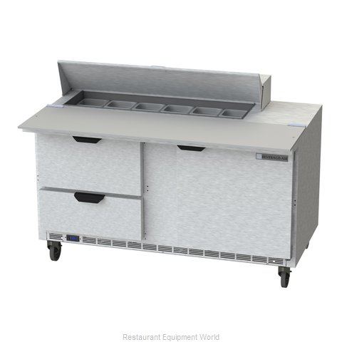 Beverage Air SPED60HC-12C-2 Refrigerated Counter, Sandwich / Salad Top
