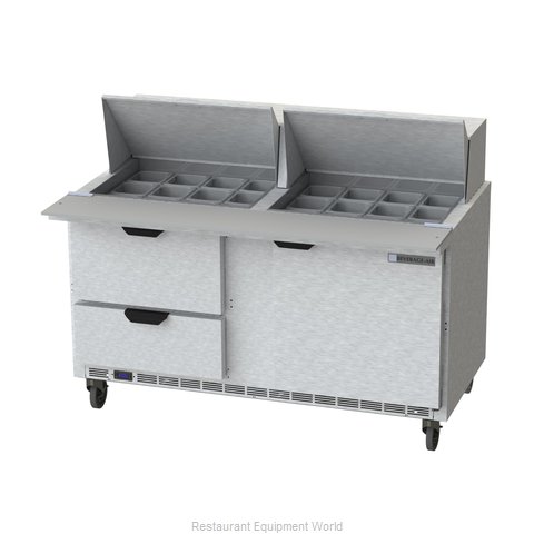 Beverage Air SPED60HC-24M-2 Refrigerated Counter, Mega Top Sandwich / Salad Unit