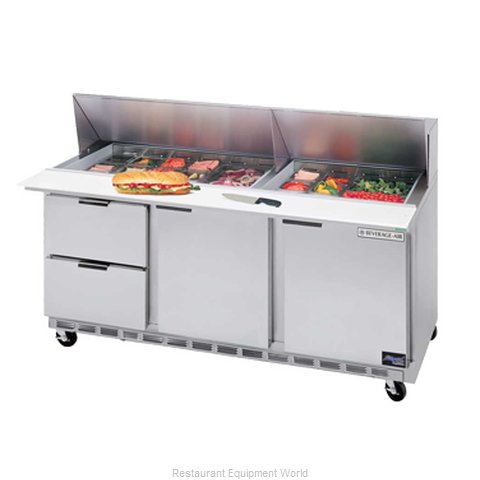 Beverage Air SPED72-08-2 Refrigerated Counter, Sandwich / Salad Top