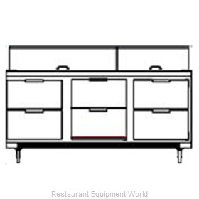 Beverage Air SPED72-08-6 Refrigerated Counter, Sandwich / Salad Top