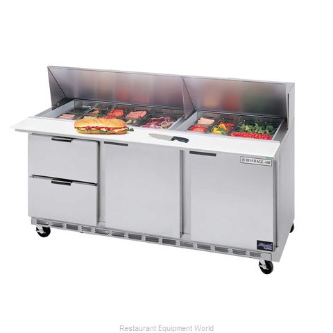 Beverage Air SPED72-18-2 Refrigerated Counter, Sandwich / Salad Top
