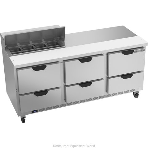 Beverage Air SPED72HC-08-6 Refrigerated Counter, Sandwich / Salad Top