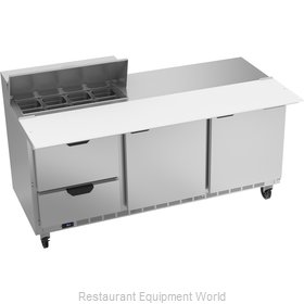 Beverage Air SPED72HC-08C-2 Refrigerated Counter, Sandwich / Salad Top