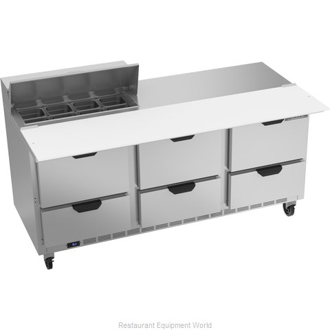 Beverage Air SPED72HC-08C-6 Refrigerated Counter, Sandwich / Salad Top (Magnified)