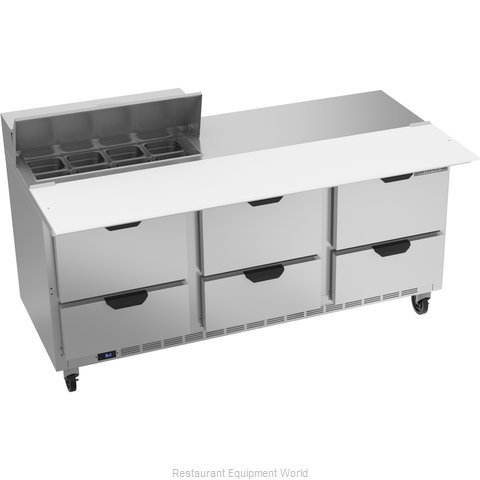 Beverage Air SPED72HC-08C-6 Refrigerated Counter, Sandwich / Salad Top