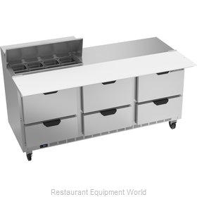 Beverage Air SPED72HC-08C-6 Refrigerated Counter, Sandwich / Salad Top