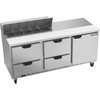 Mesa Refrigerada de Preparación de Emparedados
 <br><span class=fgrey12>(Beverage Air SPED72HC-10-4 Refrigerated Counter, Sandwich / Salad Top)</span>