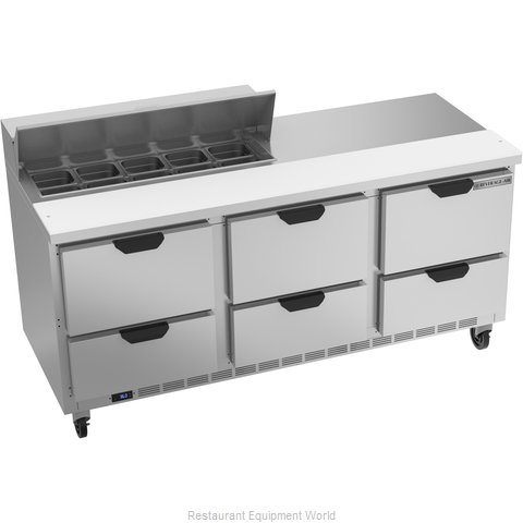 Beverage Air SPED72HC-10-6 Refrigerated Counter, Sandwich / Salad Top (Magnified)