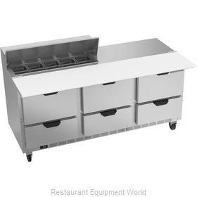 Beverage Air SPED72HC-10C-6 Refrigerated Counter, Sandwich / Salad Top