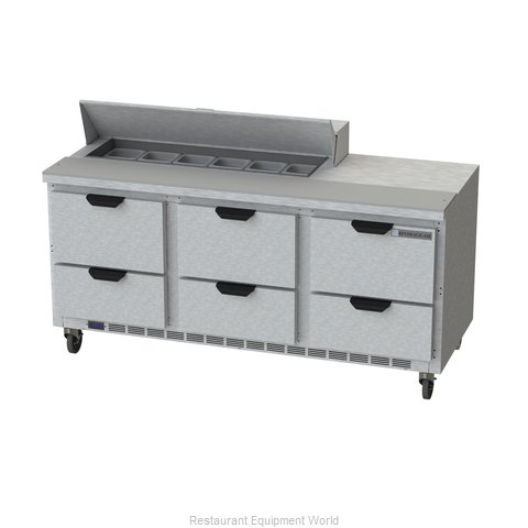 Beverage Air SPED72HC-12-6 Refrigerated Counter, Sandwich / Salad Top