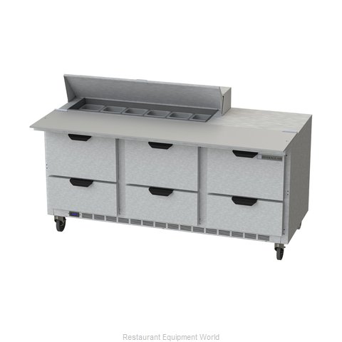 Beverage Air SPED72HC-12C-6 Refrigerated Counter, Sandwich / Salad Top