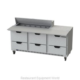 Beverage Air SPED72HC-12C-6 Refrigerated Counter, Sandwich / Salad Top