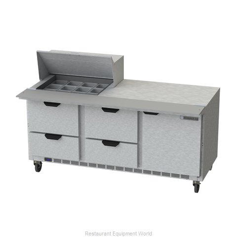 Beverage Air SPED72HC-12M-4 Refrigerated Counter, Mega Top Sandwich / Salad Unit