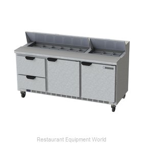 Beverage Air SPED72HC-18-2 Refrigerated Counter, Sandwich / Salad Top