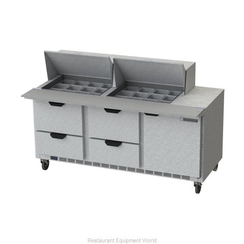 Beverage Air SPED72HC-24M-4 Refrigerated Counter, Mega Top Sandwich / Salad Unit