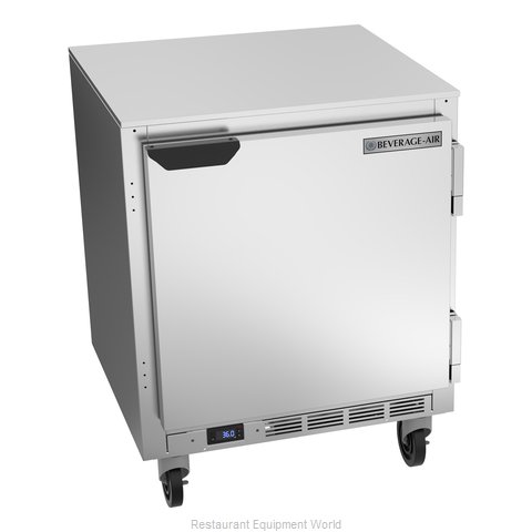 Beverage Air UCR27HC Refrigerator, Undercounter, Reach-In