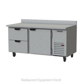 Beverage Air WTRD67AHC-2 Refrigerated Counter, Work Top
