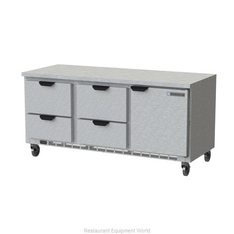 Beverage Air WTRD72AHC-4-FLT Refrigerated Counter, Work Top