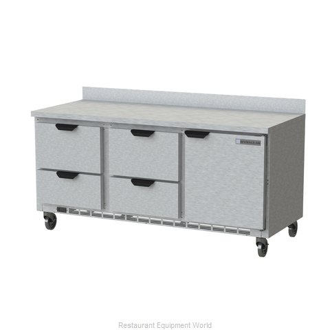 Beverage Air WTRD72AHC-4 Refrigerated Counter, Work Top