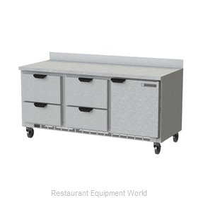 Beverage Air WTRD72AHC-4 Refrigerated Counter, Work Top