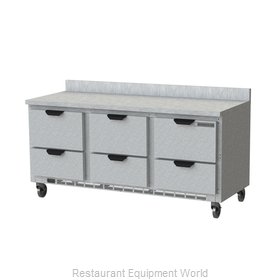 Beverage Air WTRD72AHC-6-FIP Refrigerated Counter, Work Top