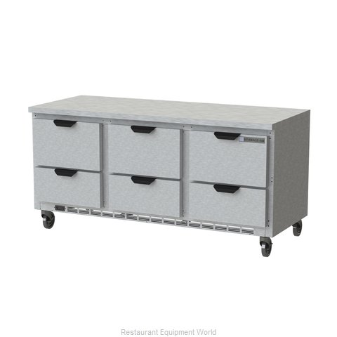 Beverage Air WTRD72AHC-6-FLT Refrigerated Counter, Work Top