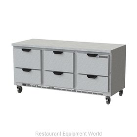 Beverage Air WTRD72AHC-6-FLT Refrigerated Counter, Work Top