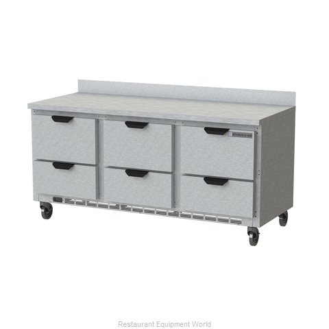 Beverage Air WTRD72AHC-6 Refrigerated Counter, Work Top