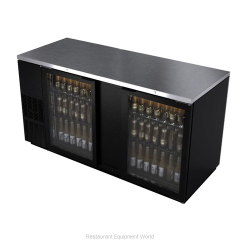 BK Resources BB-2G-69 Back Bar Cabinet, Refrigerated