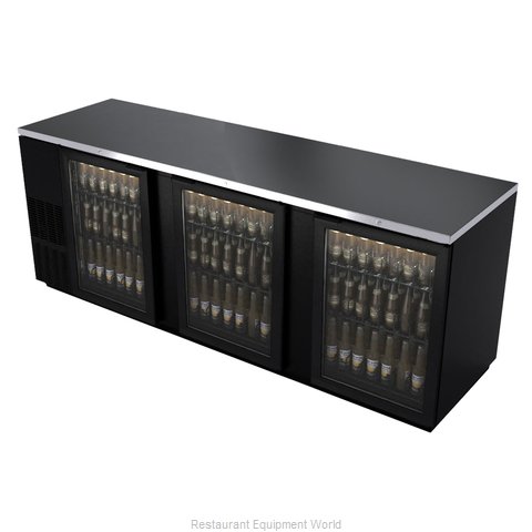 BK Resources BB-3G-95 Back Bar Cabinet, Refrigerated