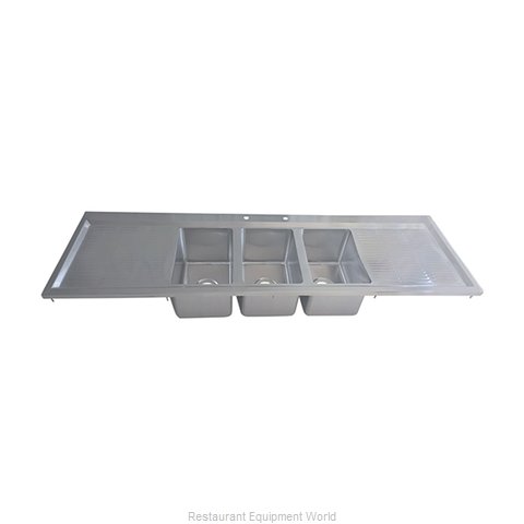 BK Resources BK-DIS-1014-3-18T-PG Sink, Drop-In