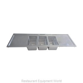 BK Resources BK-DIS-1014-3-18T-PG Sink, Drop-In