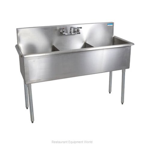 BK Resources BK8BS-3-1221-12 Sink, (3) Three Compartment