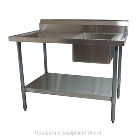 BK Resources BKMPT-3048S-R Work Table, with Prep Sink(s)