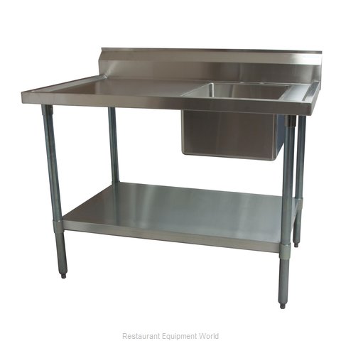 BK Resources BKMPT-3060G-R Work Table, with Prep Sink(s)