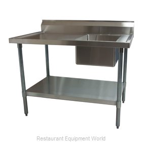 BK Resources BKMPT-3072G-R Work Table, with Prep Sink(s)