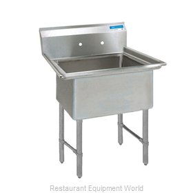 BK Resources BKS-1-18-12S Sink, (1) One Compartment