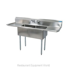 BK Resources BKS-2-1620-12-18T Sink, (2) Two Compartment