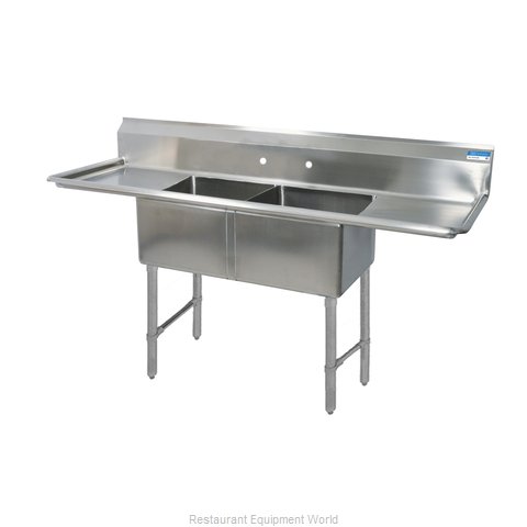 BK Resources BKS-2-1620-12-18TS Sink, (2) Two Compartment